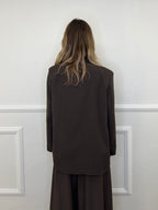 Blazer Over Sciallato 25433 Marrone