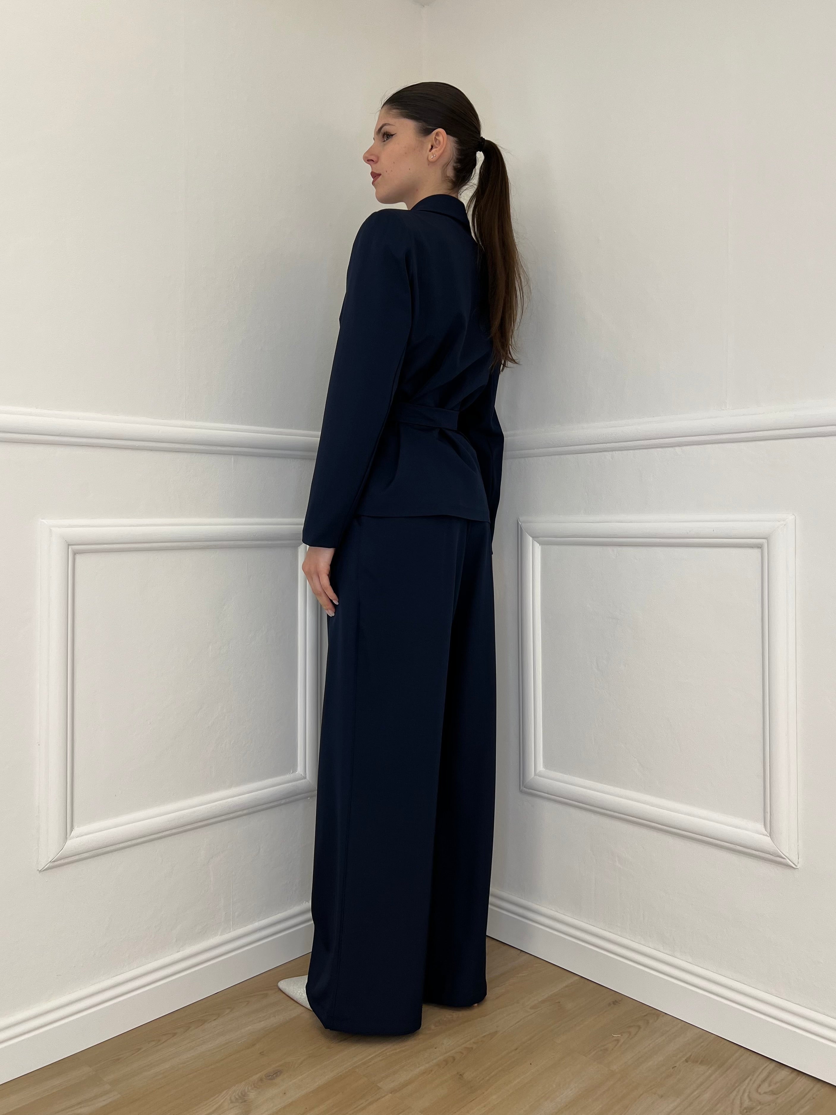 Tailleur con Fiocco 570851 Blu