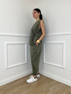 Gilet Fiocco Punto Milano 42144 Verde Militare