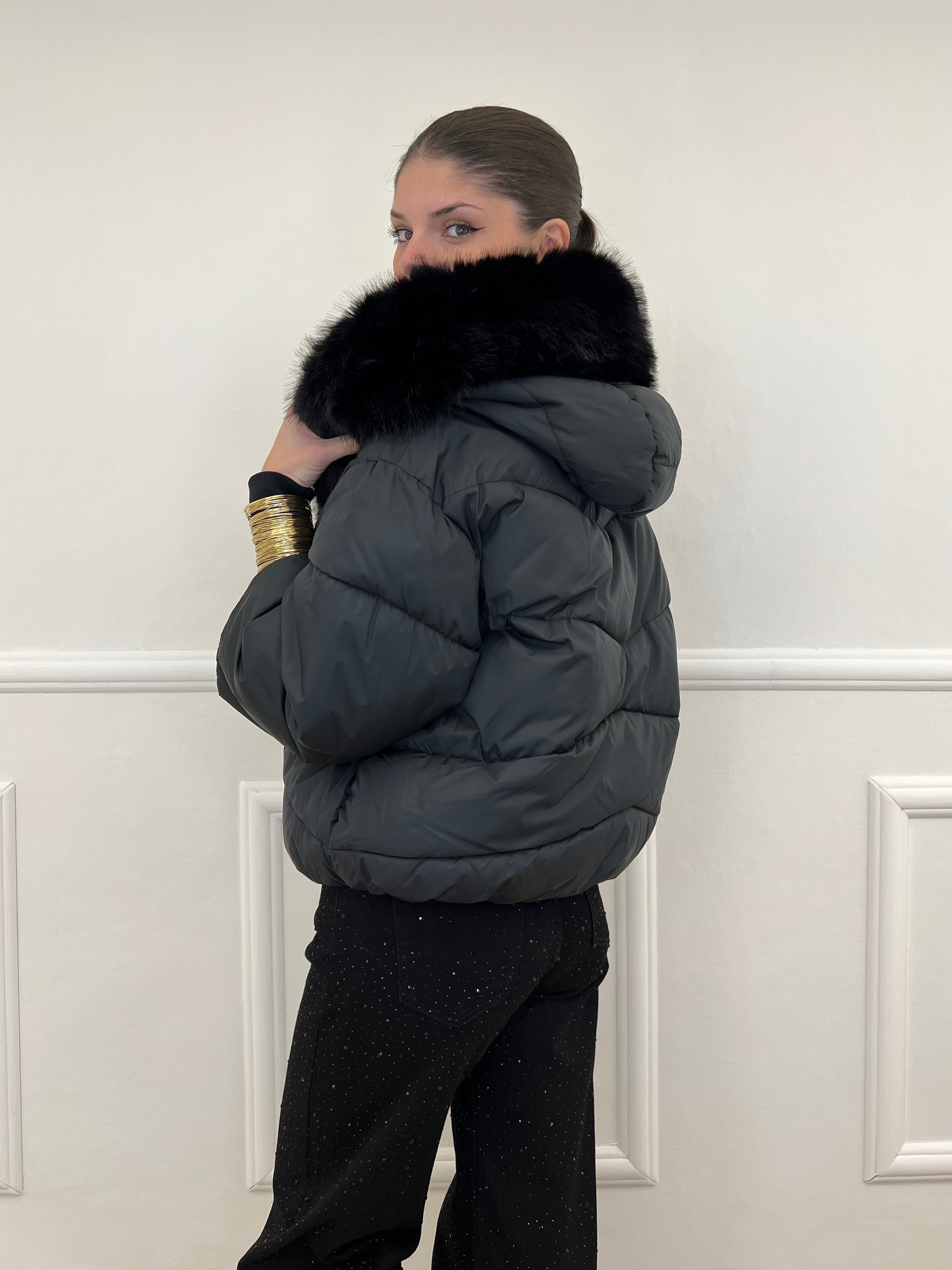 Piumino Over 2884 Nero