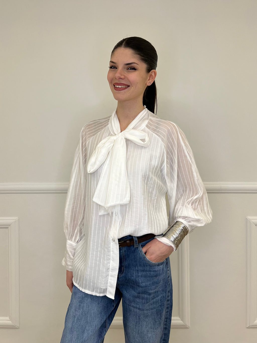 Camicia Regimental Fiocco 563841 Bianco