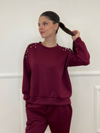 Felpa Gioiello 2441 Bordeaux - Bazar Abbigliamento