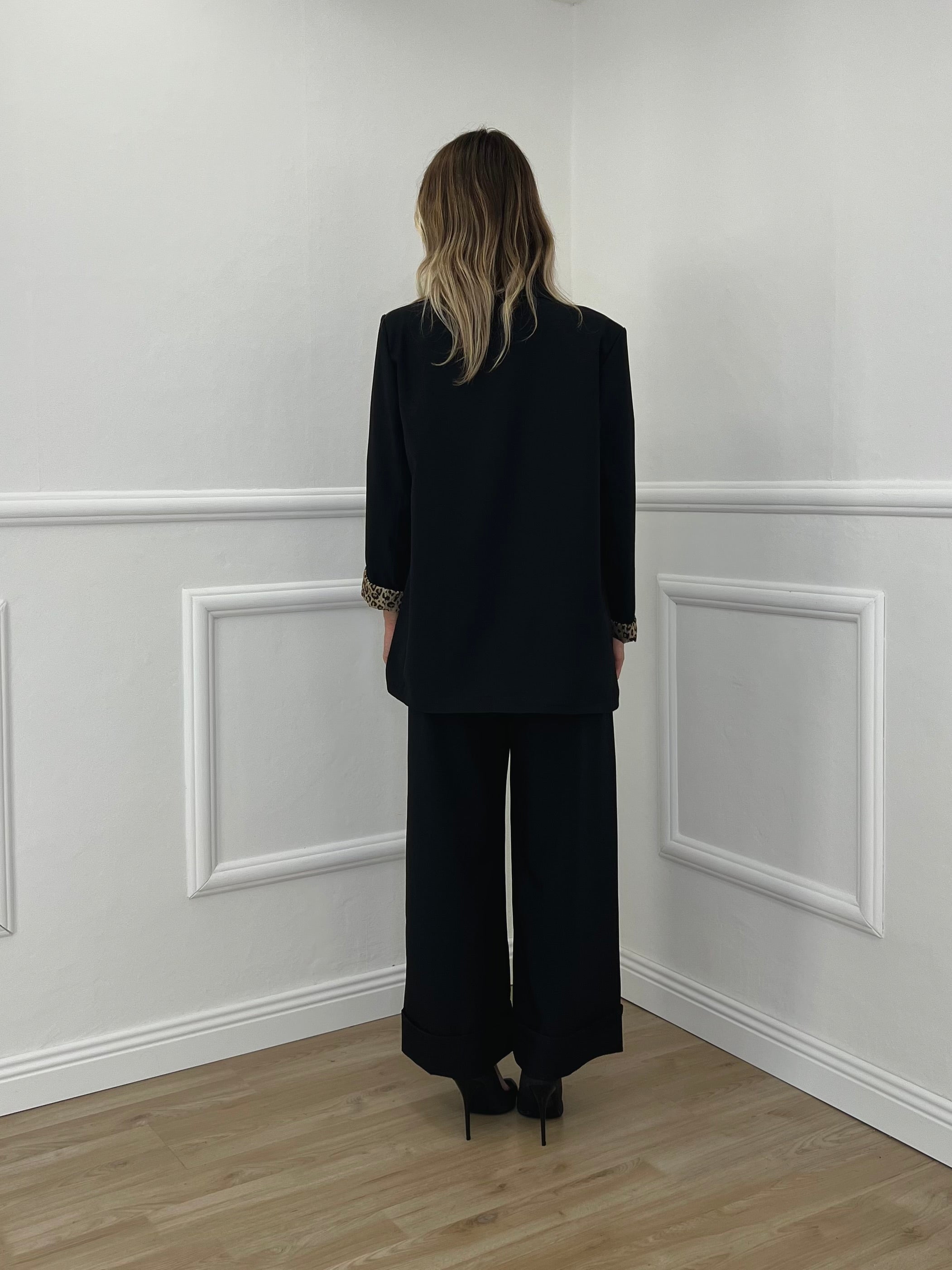 Blazer Interno Maculato 25623 Nero