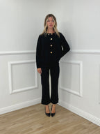 Pantalone No Waist Risvolto 51165 Nero