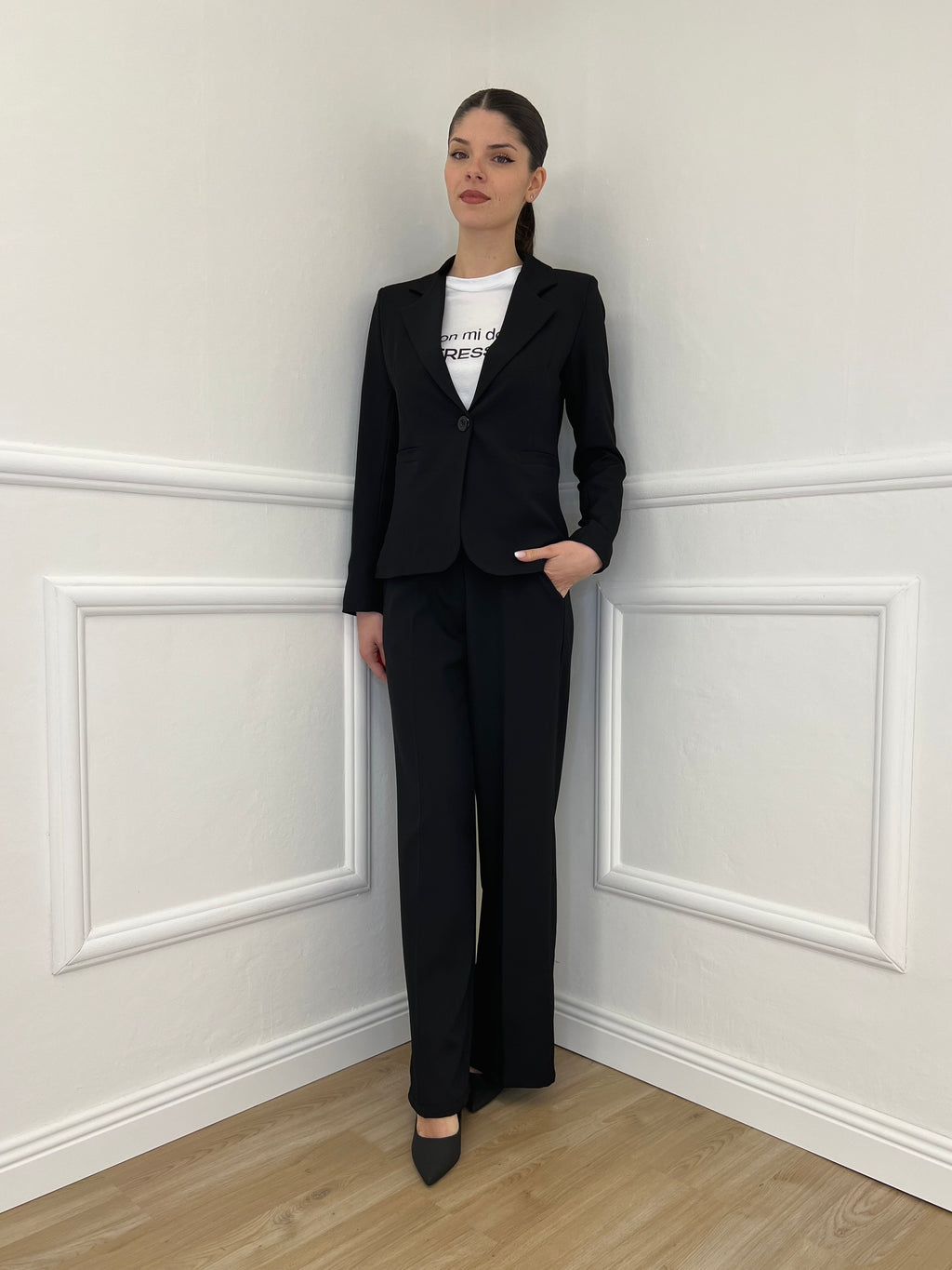 Giacca Corta in Gabardine 1878 Nero