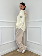 Giacca Cappuccio 27599 Panna - Bazar Abbigliamento