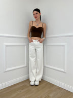 Jeans Palazzo T1001A Panna