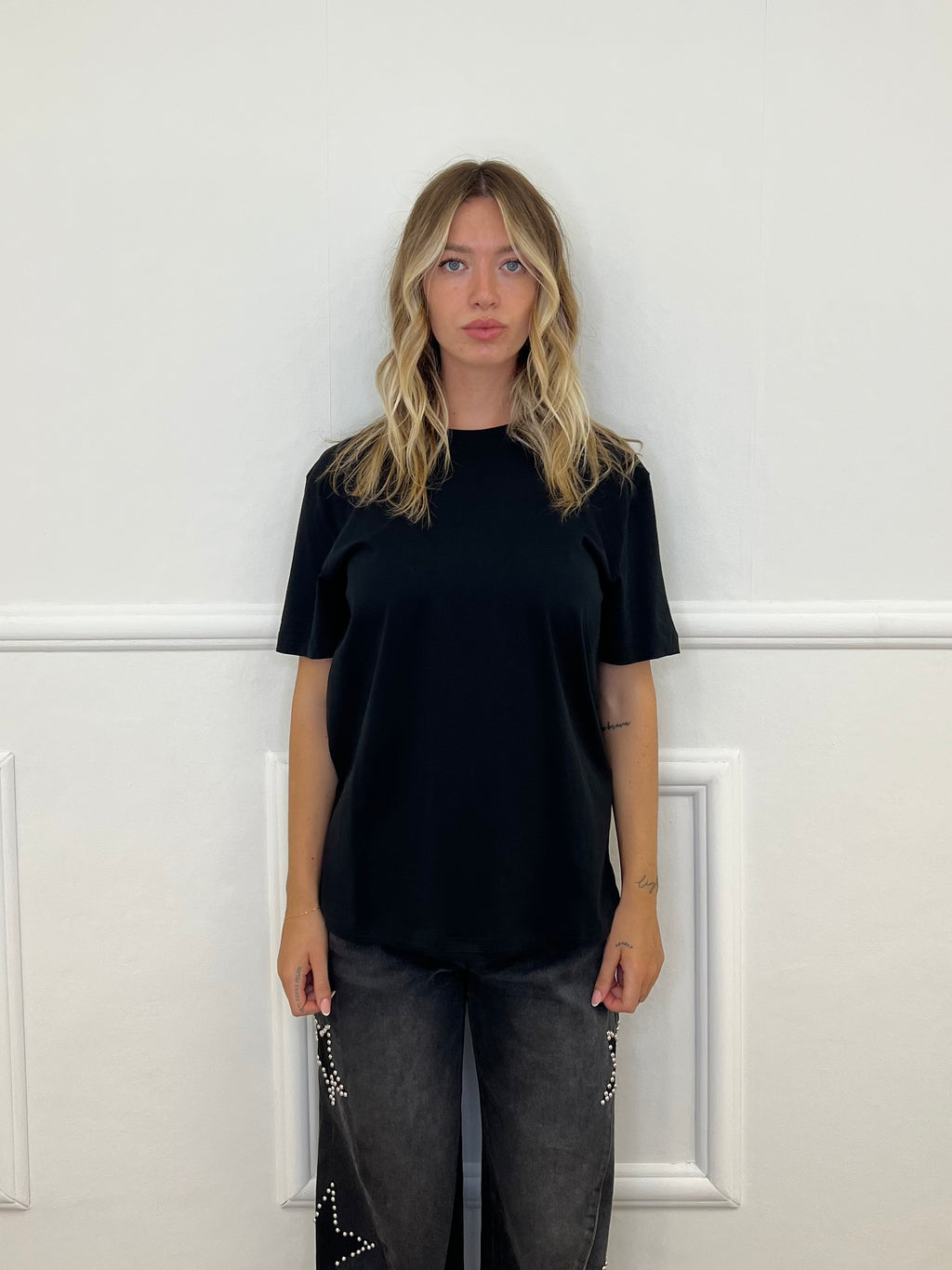 T-Shirt Over Lumina L8869 Nero