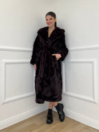 Pelliccia Lunga Fusciacca Y0223 Burgundy