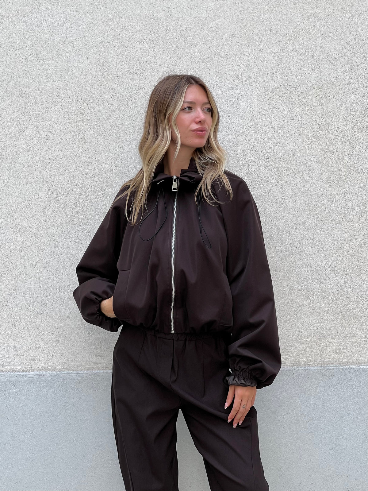 Giacca Bomber 11503 Marrone