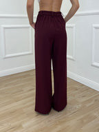 Tailleur Con Cintura 51025 Burgundy