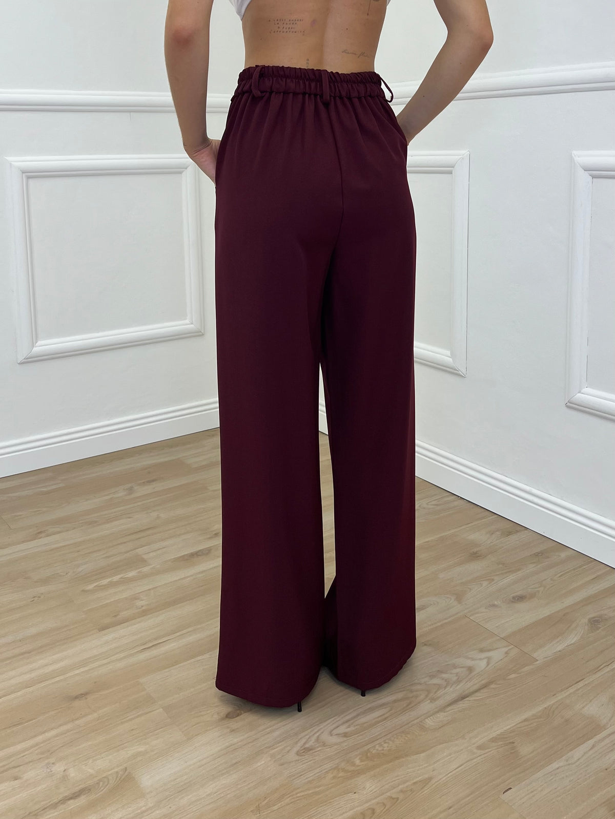 Tailleur Con Cintura 51025 Burgundy