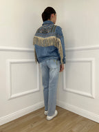 Jeans Ricamo Posteriore 5343 Azzurro