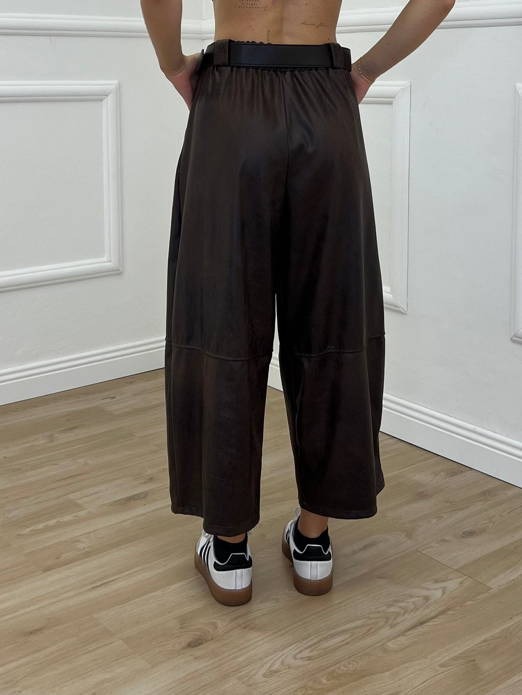 Pantalone Gaucho Baggy Used 4840 Marrone