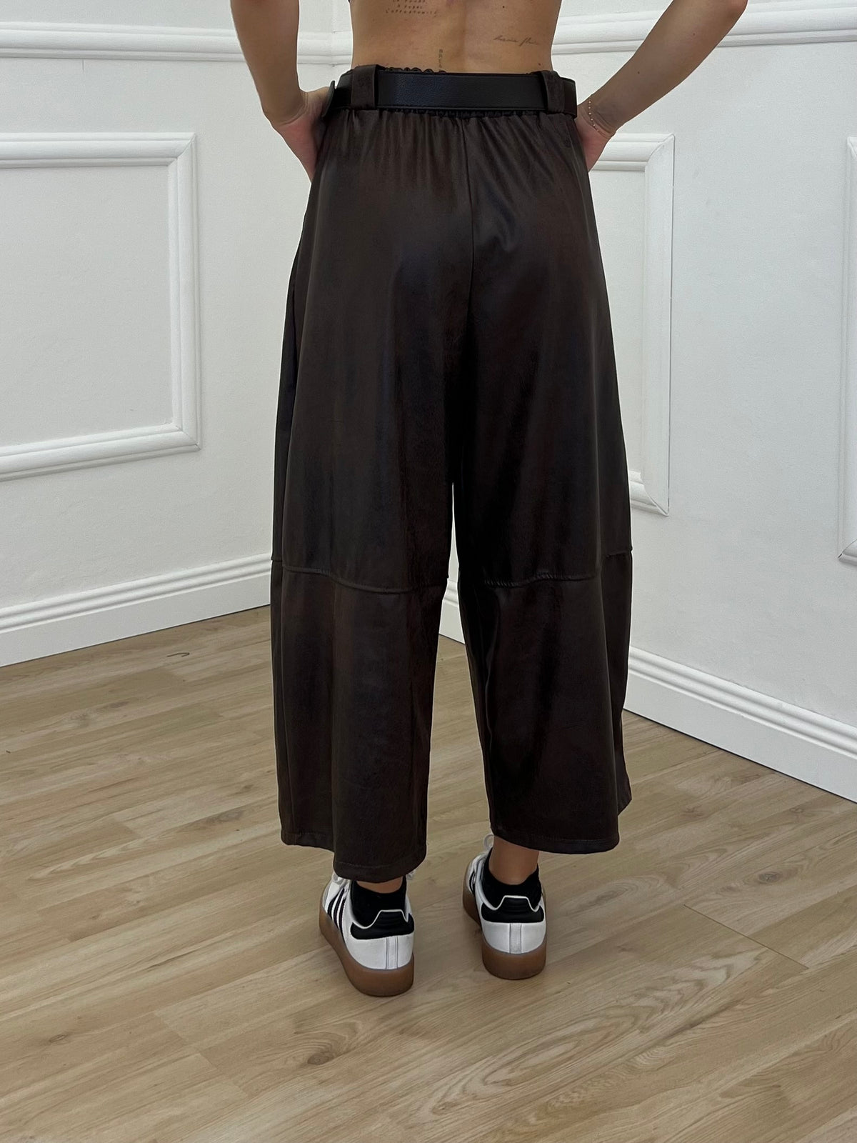 Pantalone Gaucho Baggy Used 4840 Marrone