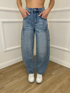 Jeans Balloon Strass Tasche 26400