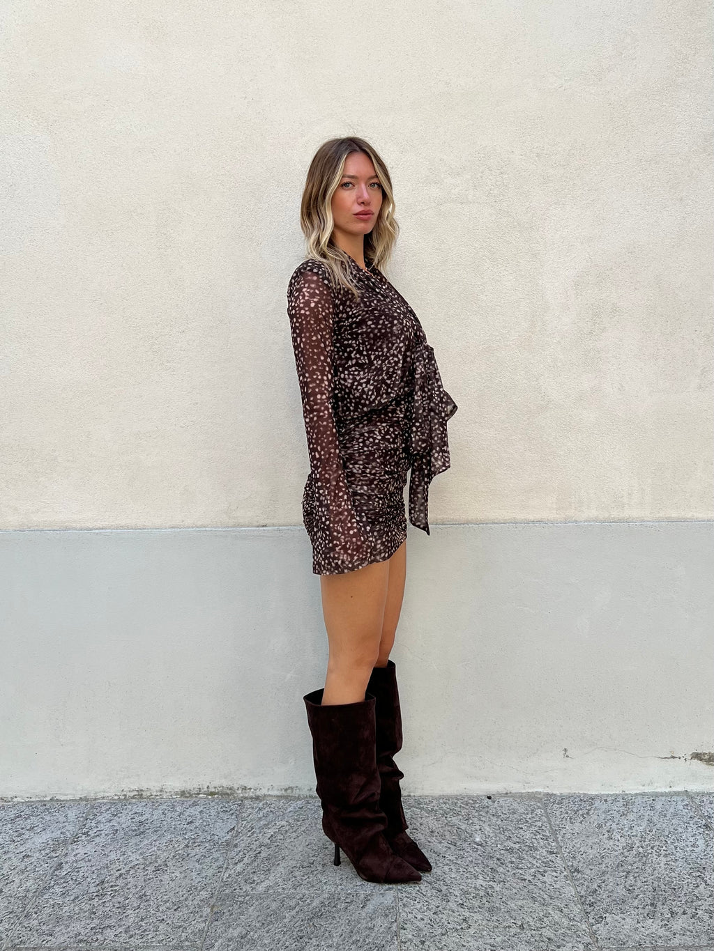 Abito Animalier Lumina LD6290 Marrone