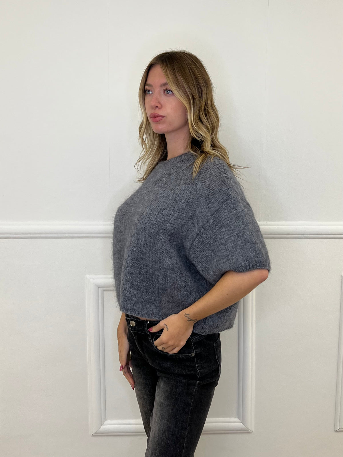 Maglia Kid Mohair e Lana 5165 Piombo