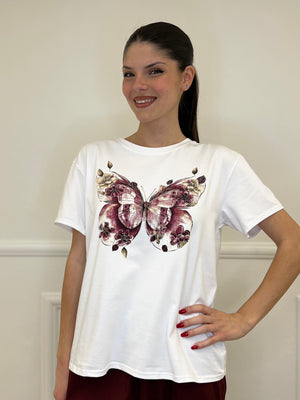 T-shirt Farfalla C100 Burgundy
