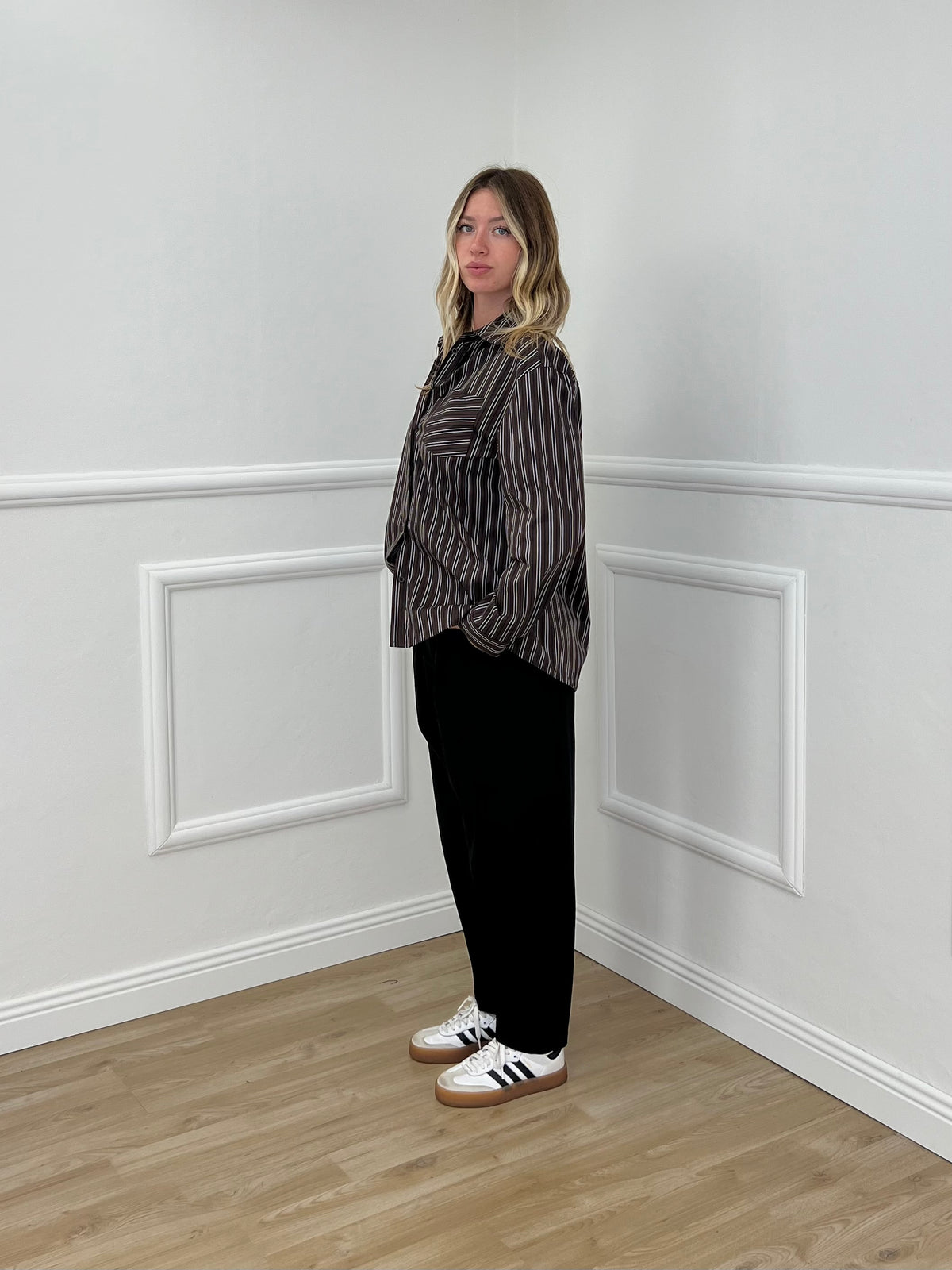 Pantalone Carrot Punto Milano 3006 Nero