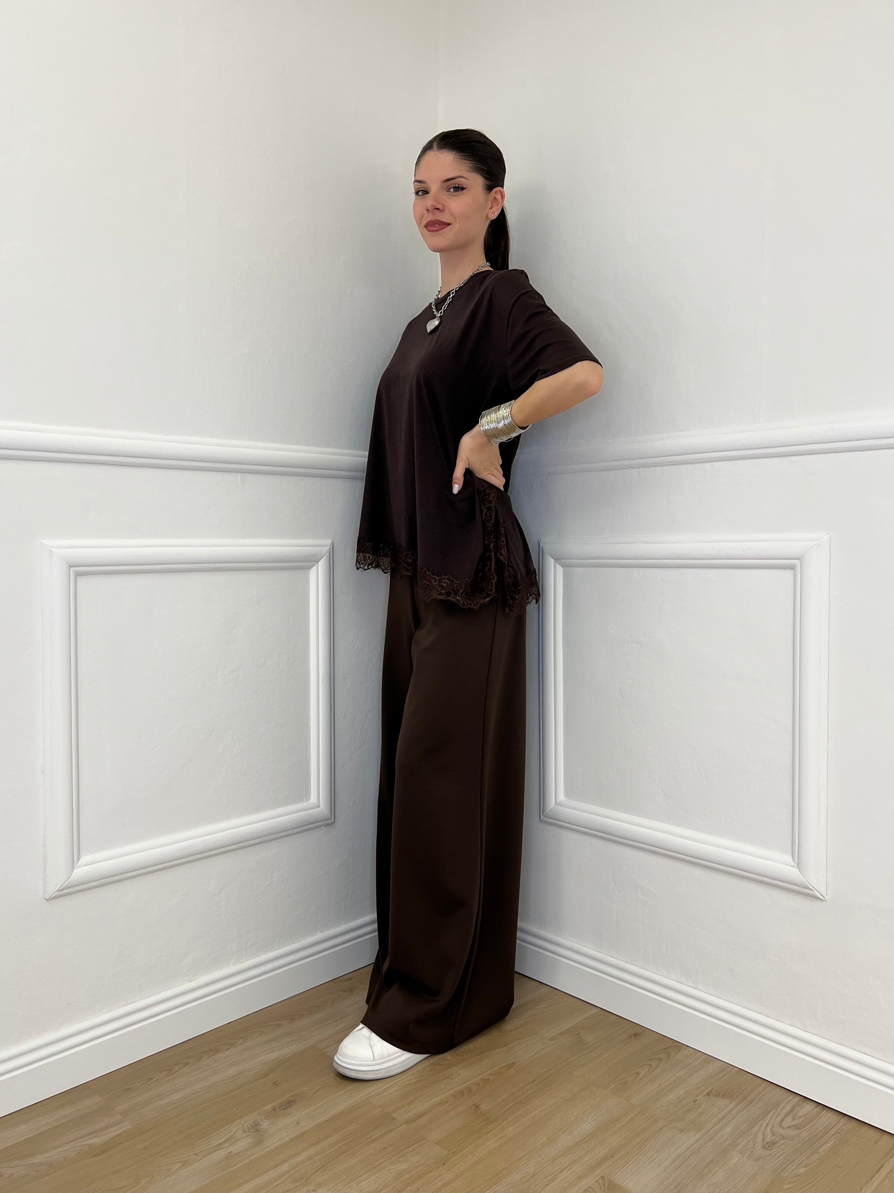 Pantalone Palazzo Punto Milano 1071 Moro