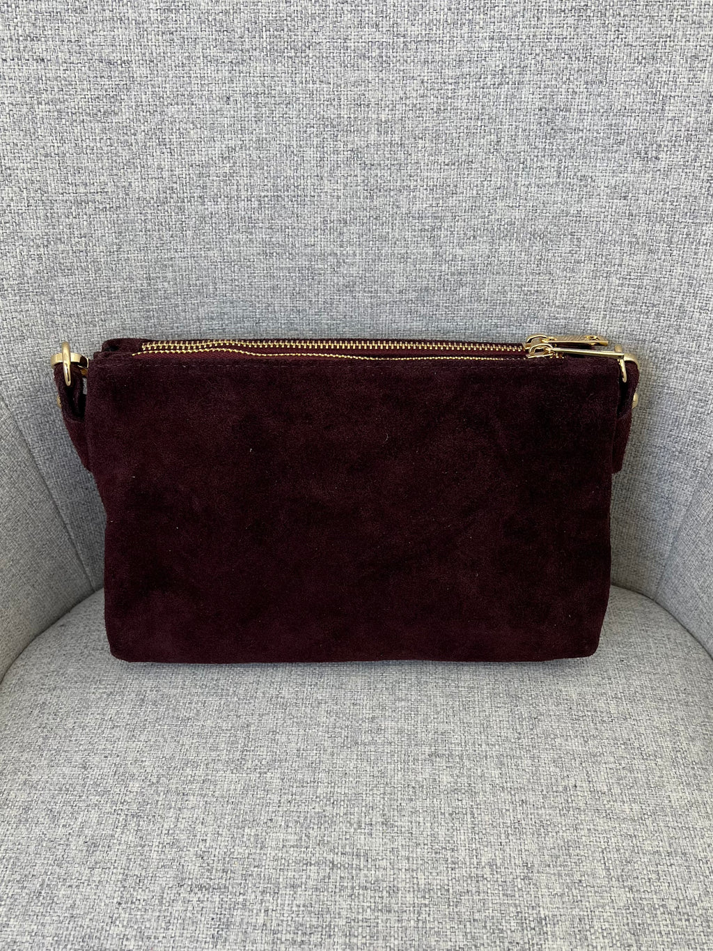 Pochette Doppia Vera Pelle Scamosciata VPB002