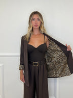 Blazer Interno Maculato 25623 Marrone