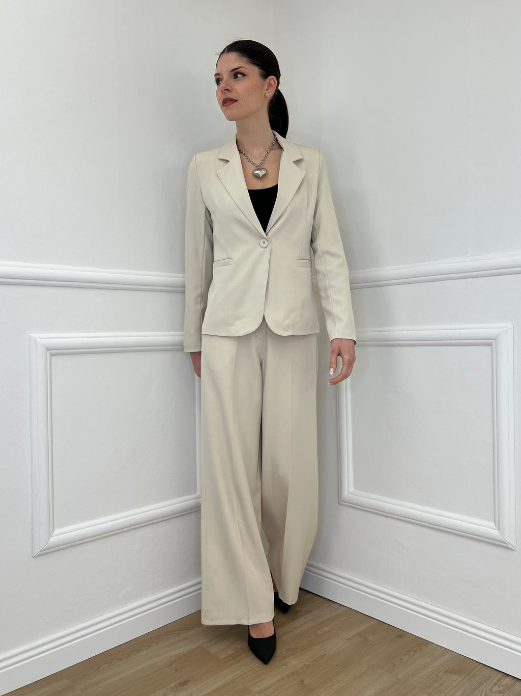 Pantalone Gabardine Straight Fit 8799 Beige