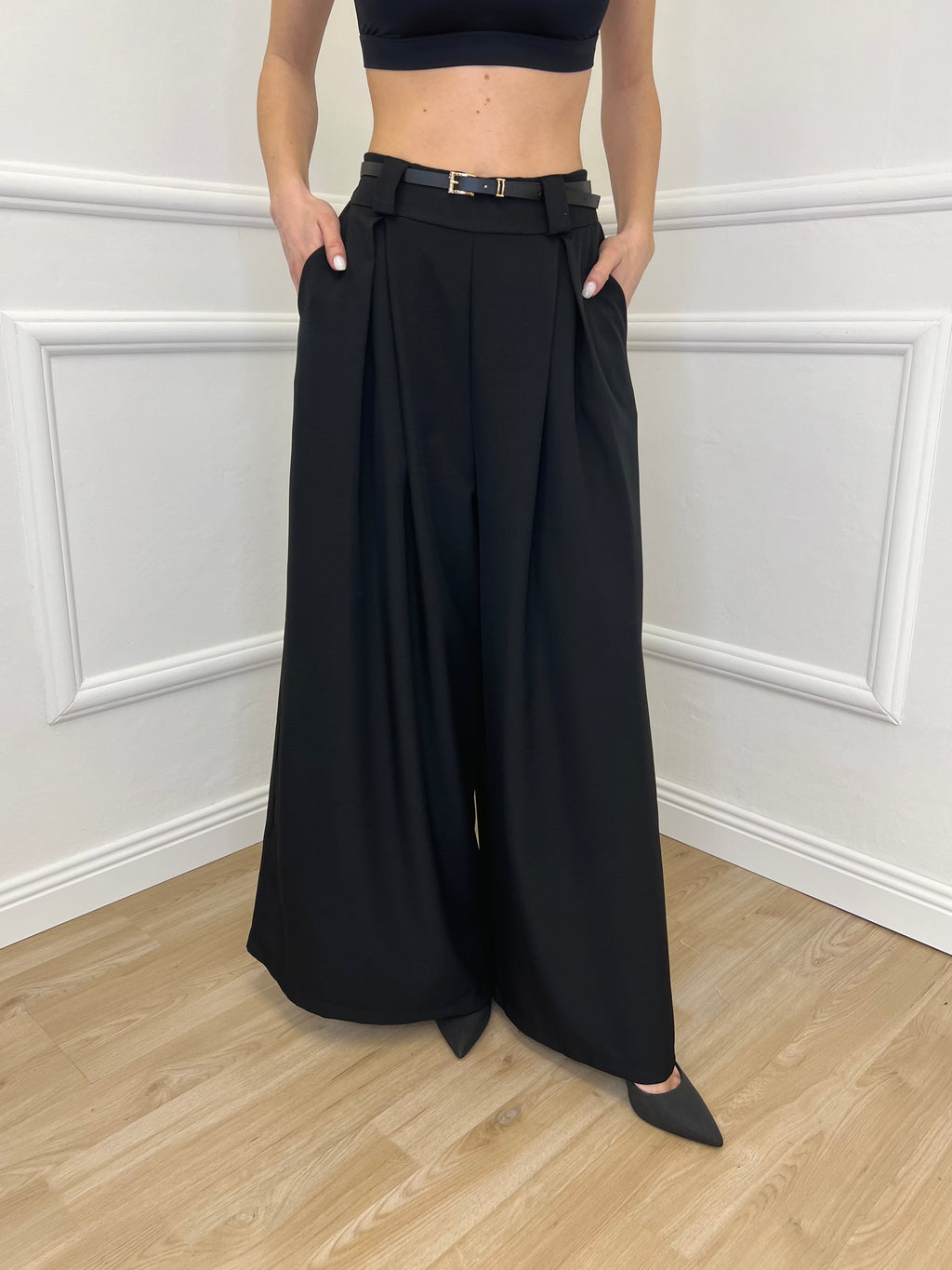 Pantalone a Palazzo 21509 Nero