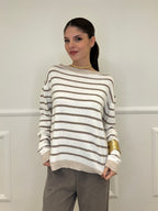 Maglia Cashmere Blend 10207 Panna