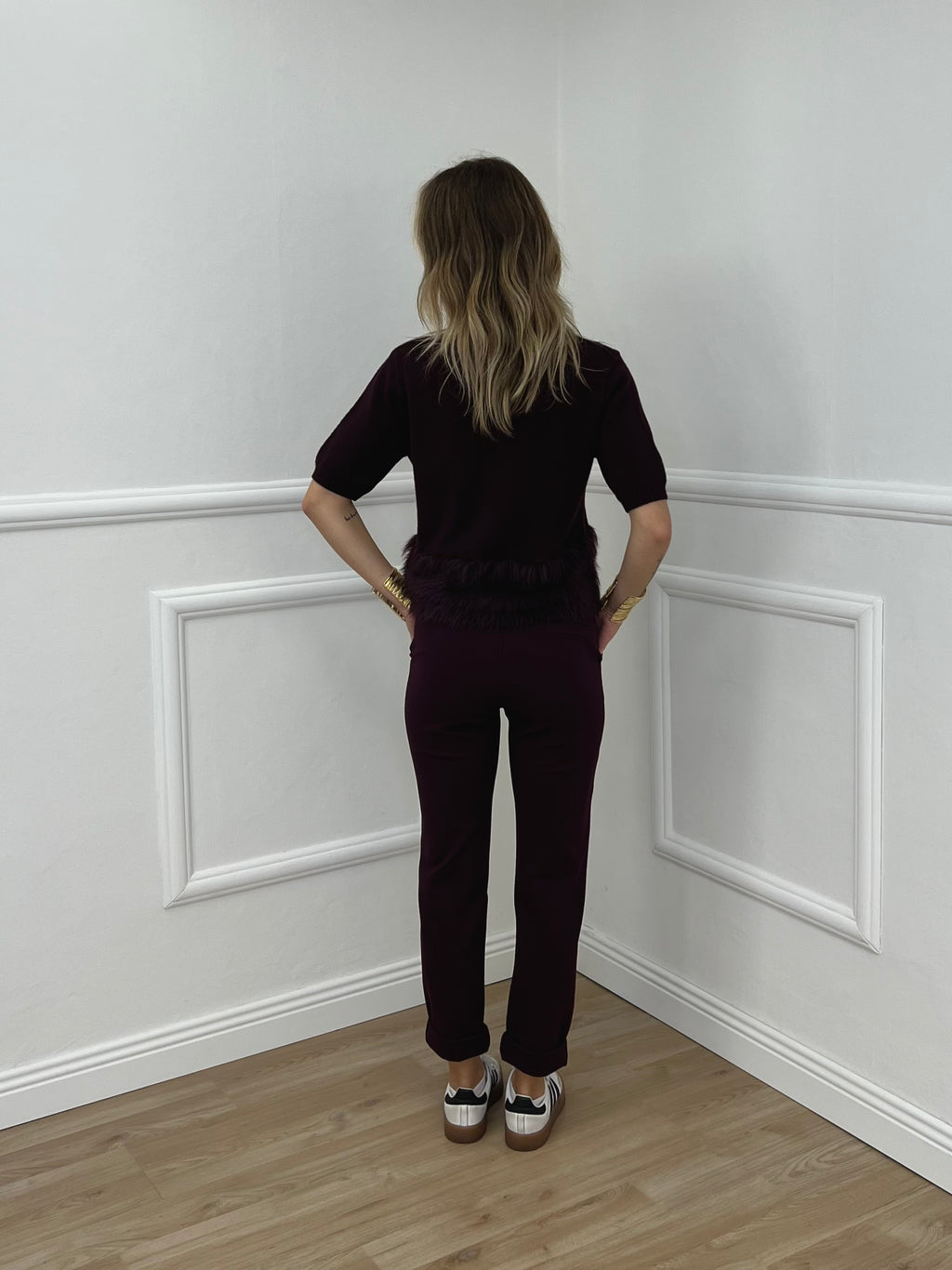 Maglia Fondo Fluffy 7388 Burgundy