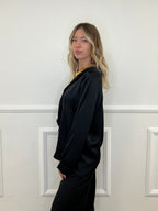 Camicia Doppio Satin 25924 Nero