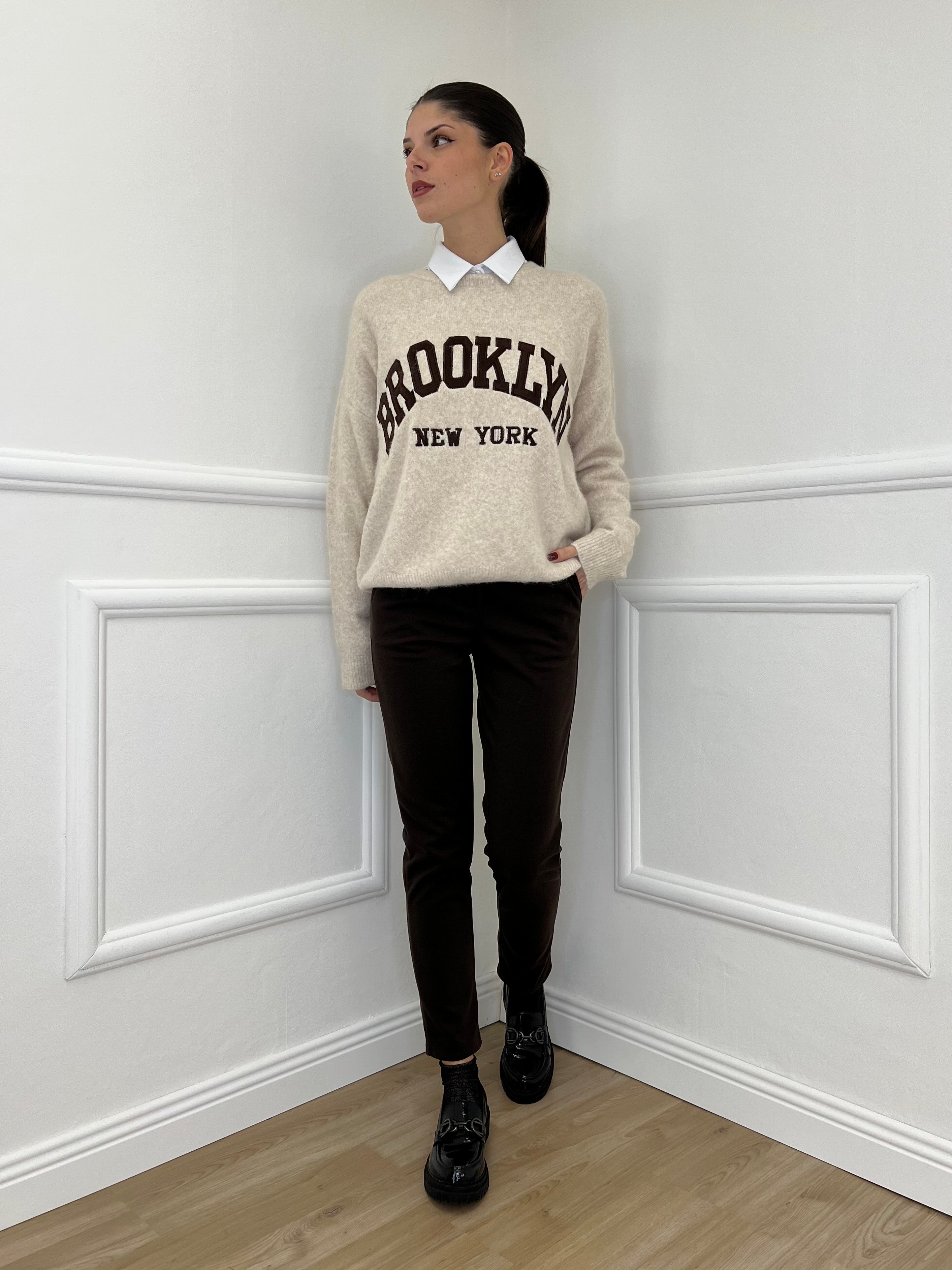 Pantalone Flanella 577 Moro