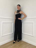Tuta a Fascia Con Foulard 22498 Nero