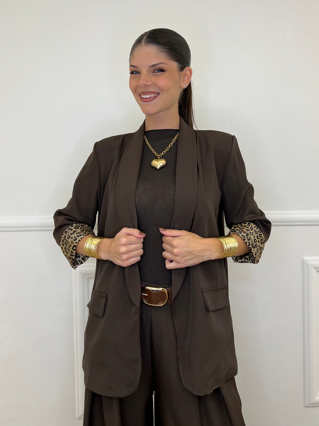 Spotted Interior Jacket 25623 Moro