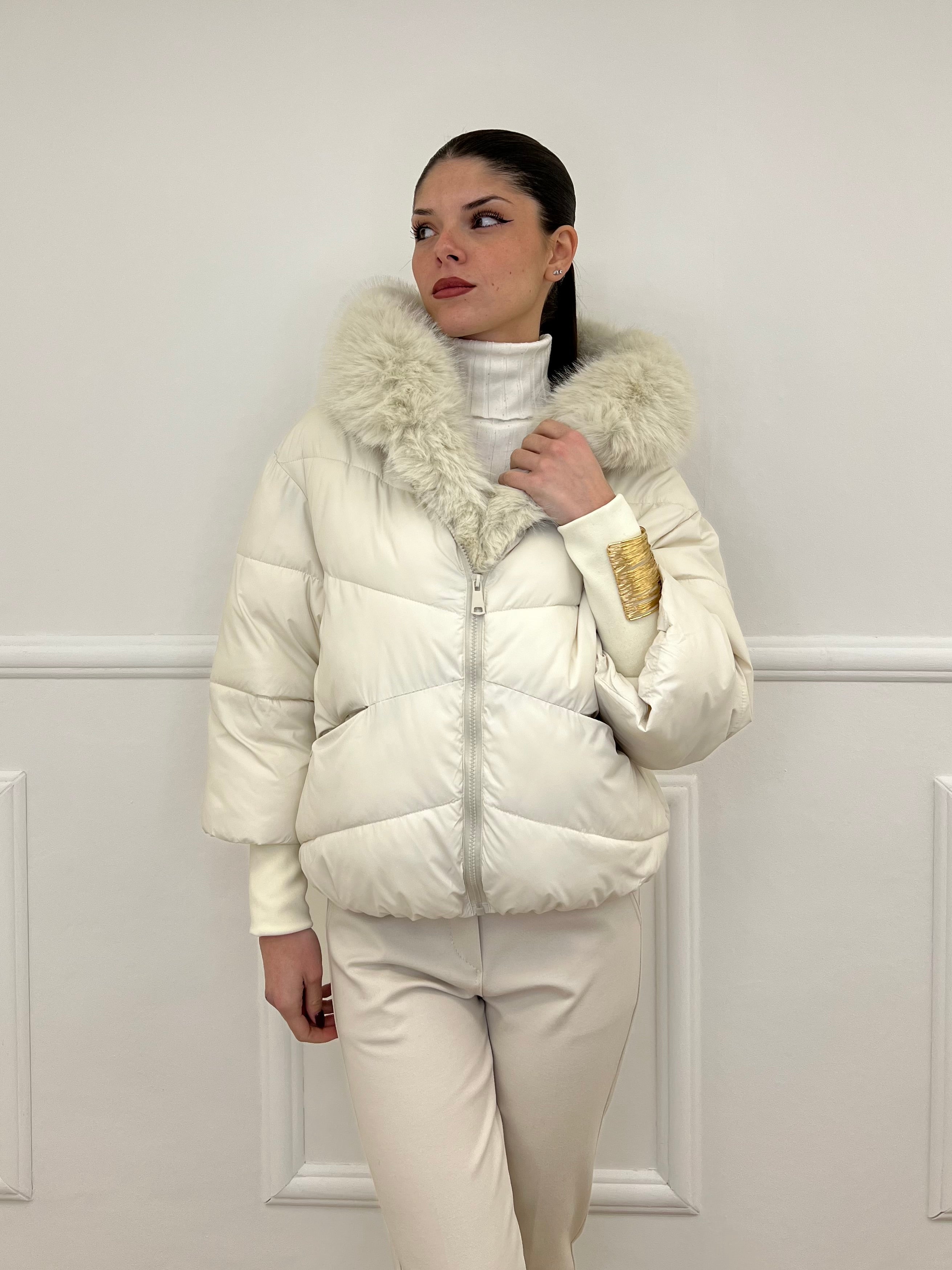 Piumino Over 2884 Panna