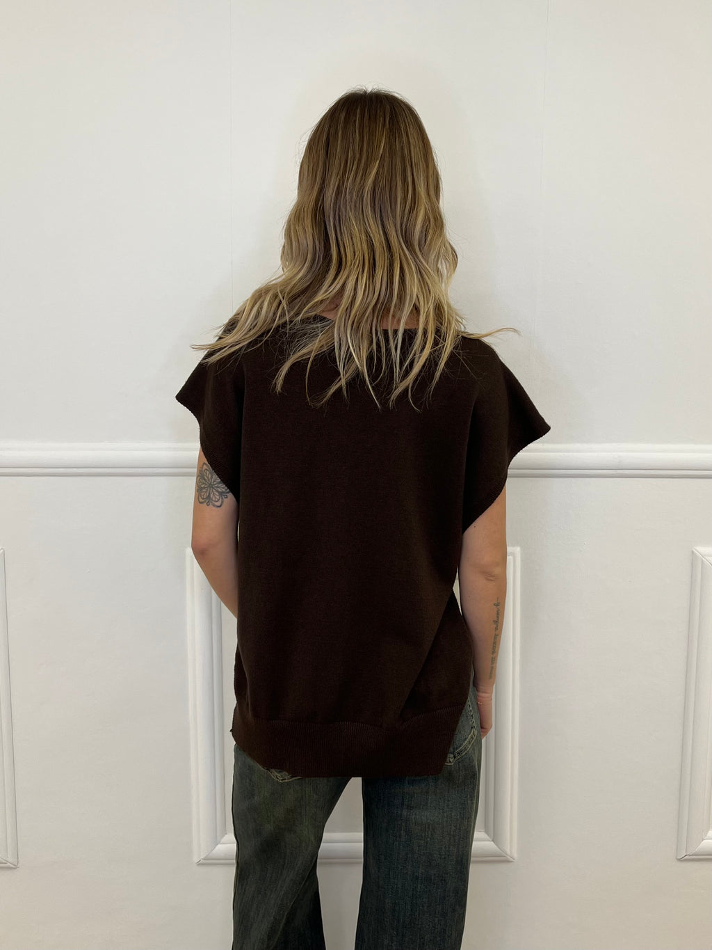 Maglia Viscosa e Alpaca con Bottoni 3502