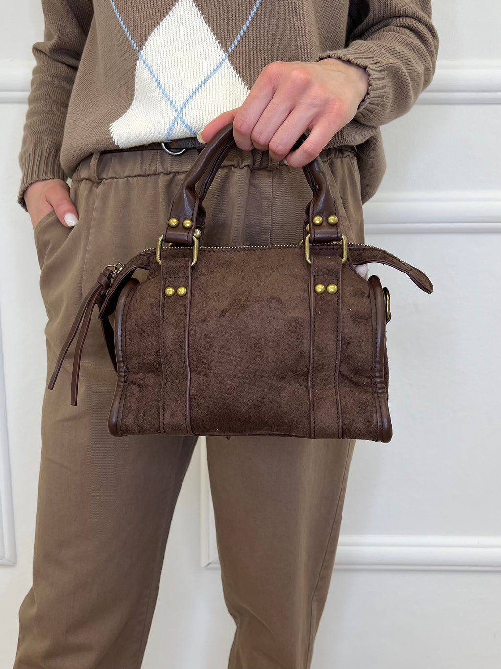 Borsa City Mini 88308 Scamosciata