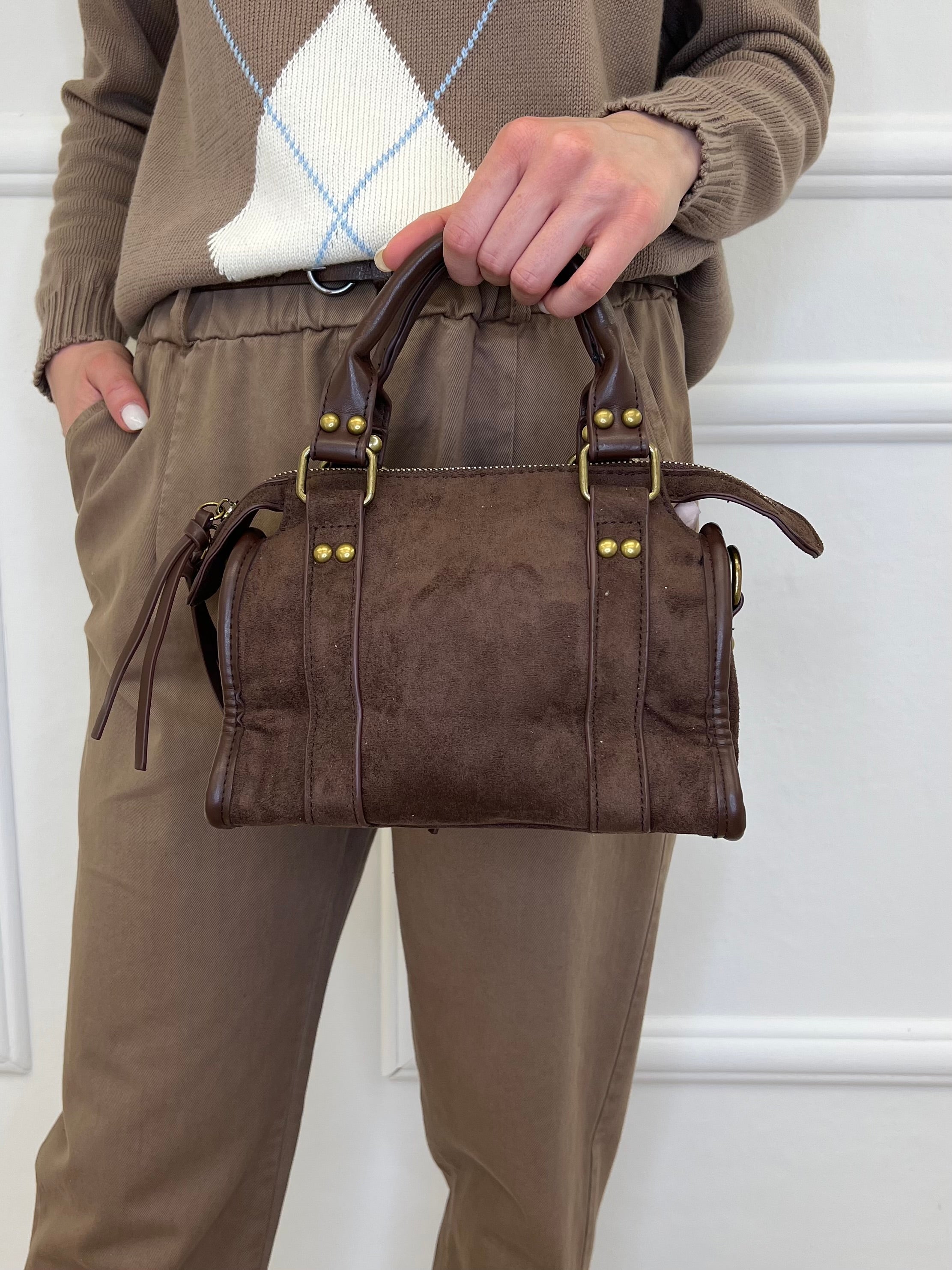 Borsa City Mini 88308 Scamosciata