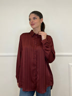 Camicia Satin Strop 4962584 Burgundy