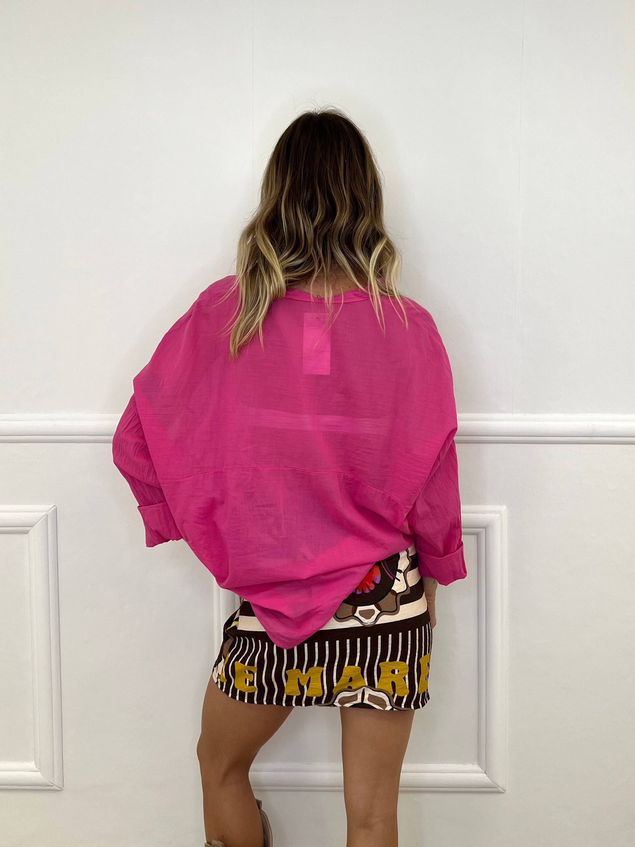 Camicia Over Soft 6040 Fucsia