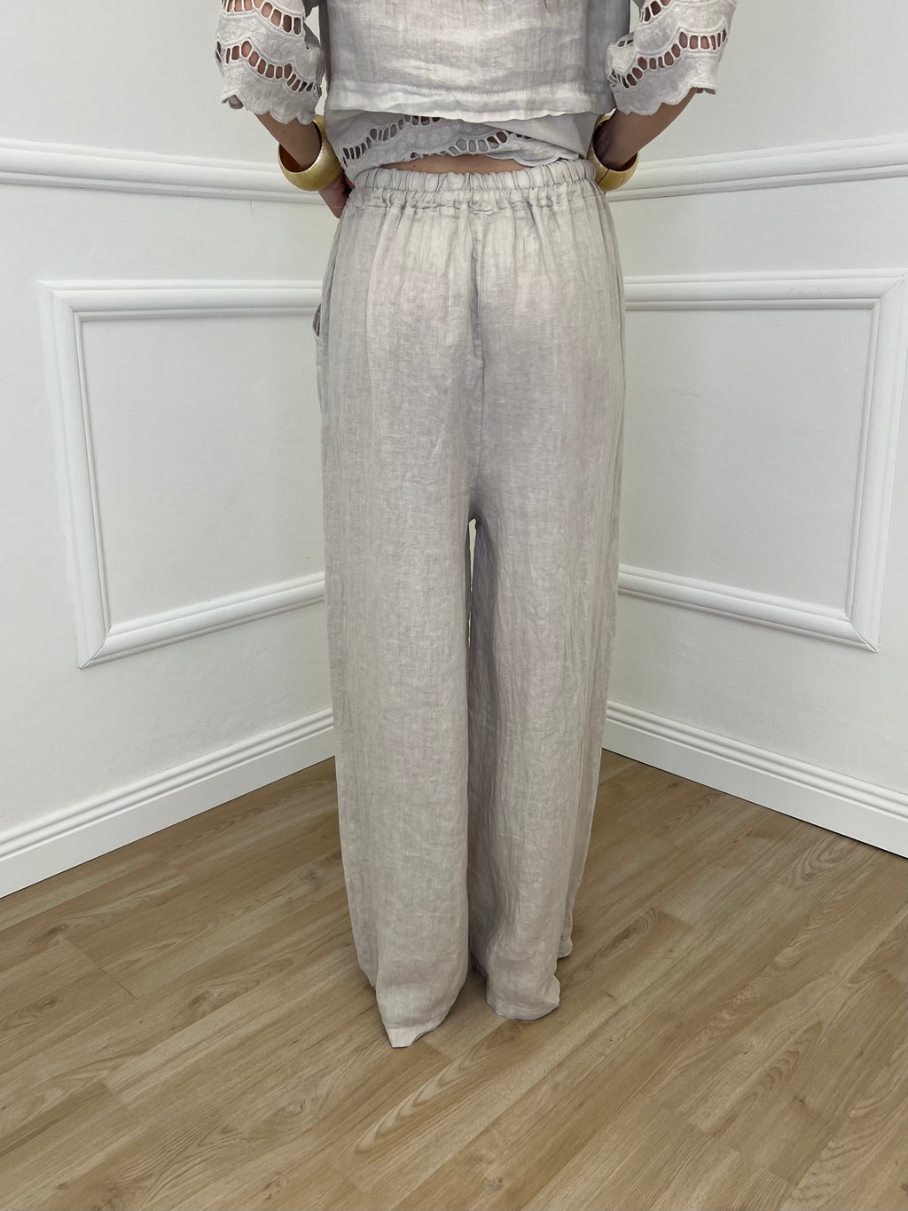 Pantalone Palazzo Lino I586 Beige