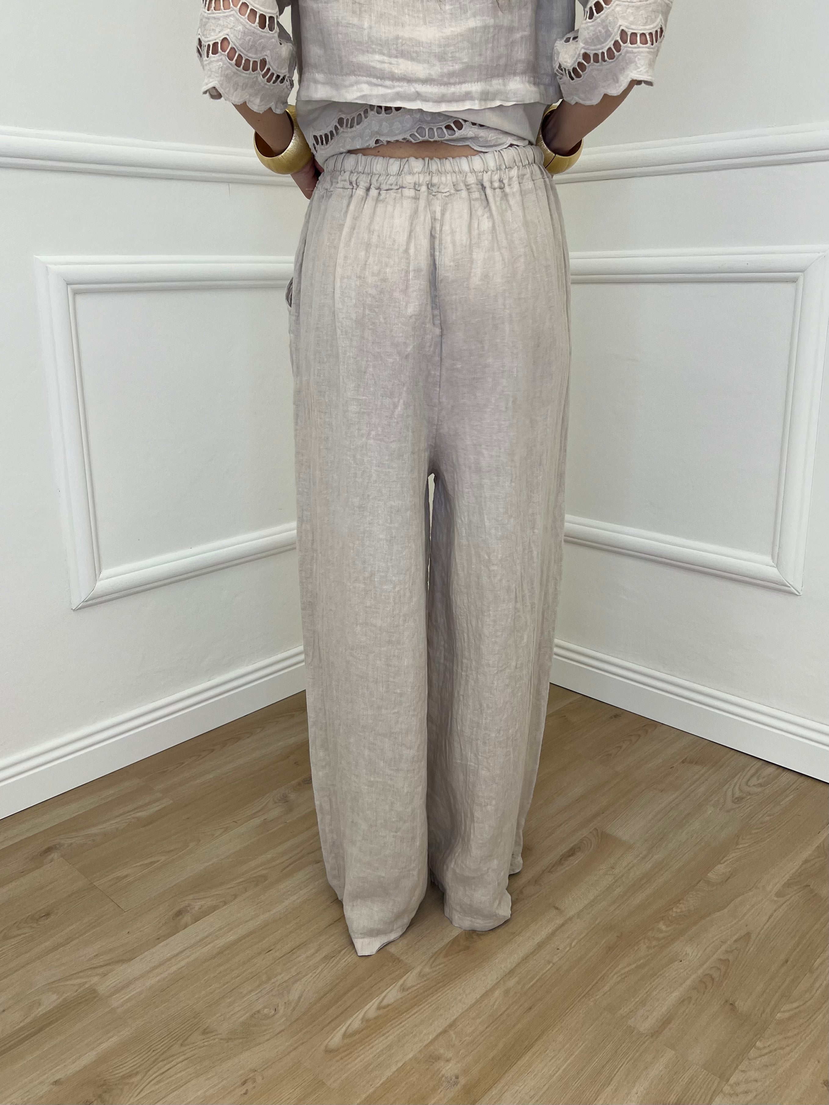 Pantalone Palazzo Lino I586 Beige