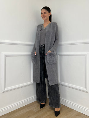 Maxi Gilet 5599 Grigio
