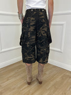Bermuda Camouflage Con Bretelle 22333