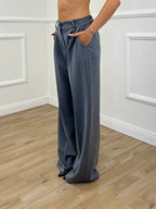 Pantalone Palazzo Gabardine 3715 Grigio