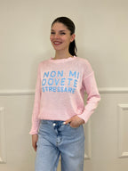 Maglia "Non Mi Dovete Stressare" 3695 Rosa