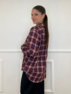Camicia Madras A35 Burgundy