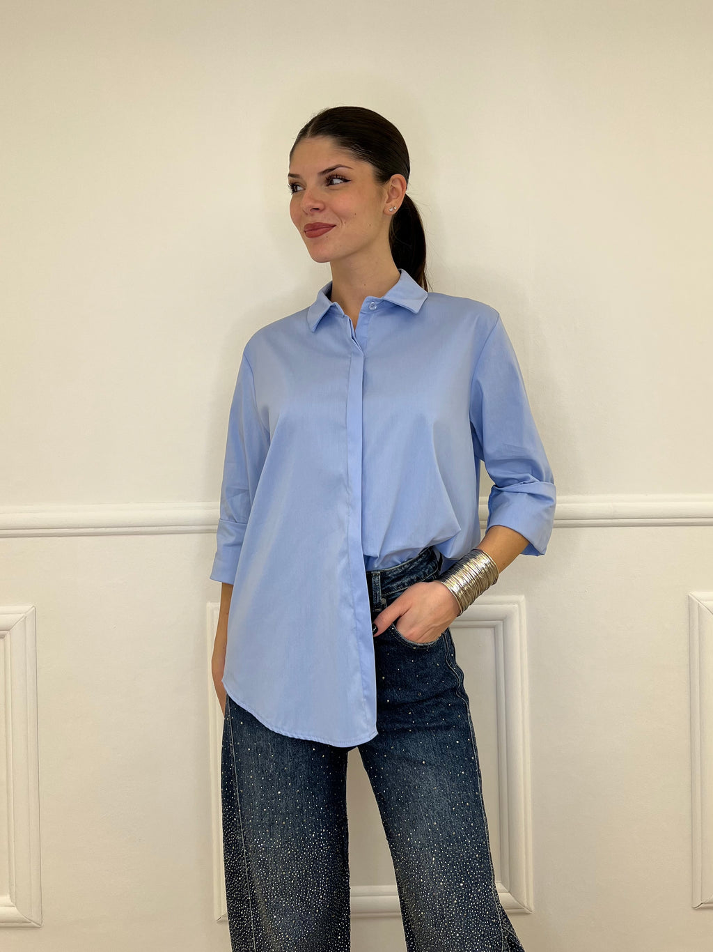Camicia Over 50320 Azzurro