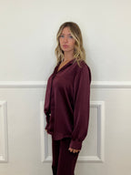 Camicia Doppio Satin 25924 Burgundy
